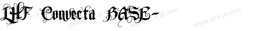 LHF Convecta BASE字体转换